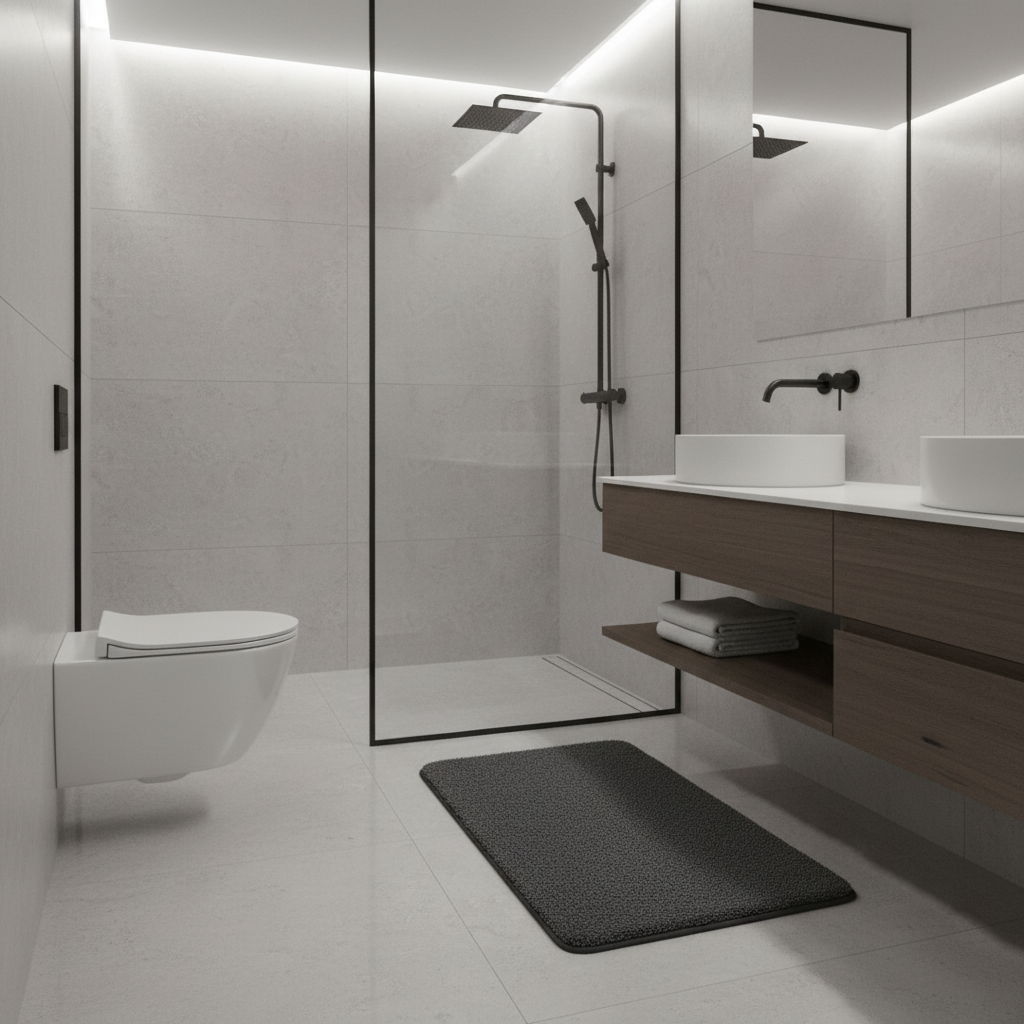 Alfombra Antideslizante Suave | Alfombra de Baño Absorbente