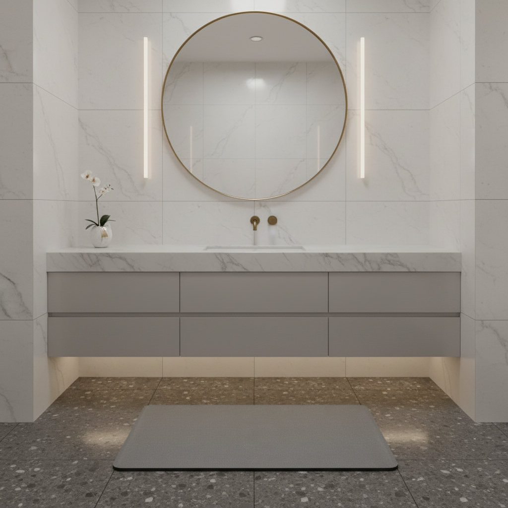 Alfombra Antideslizante para Baño | Secado Rápido y Elegante