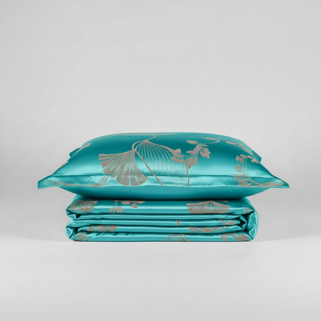 Funda Nórdica Floral de Satén | Ropa de Cama Cama 150