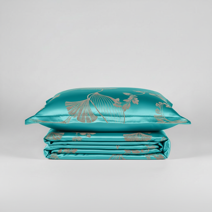 Funda Nórdica Floral de Satén | Ropa de Cama Cama 150