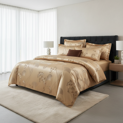Funda Nórdica Floral de Satén | Ropa de Cama Cama 150
