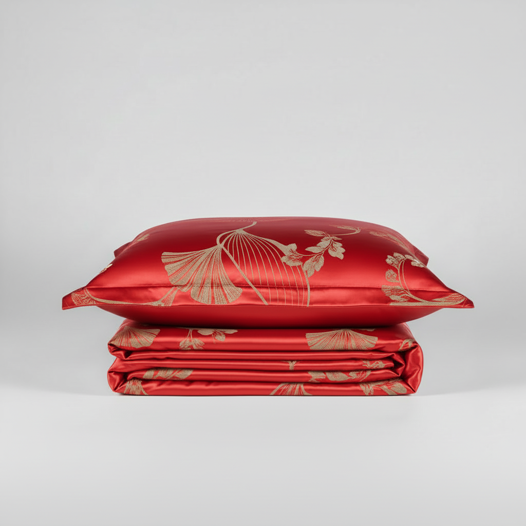 Funda Nórdica Floral de Satén | Ropa de Cama Cama 150