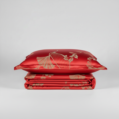 Funda Nórdica Floral de Satén | Ropa de Cama Cama 150