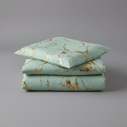 Funda Nórdica de Mármol Elegante | Ropa de Cama Luxe