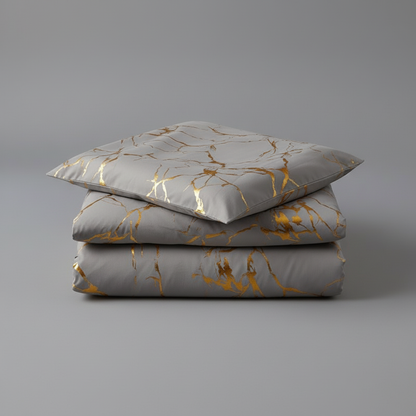 Funda Nórdica de Mármol Elegante | Ropa de Cama Luxe