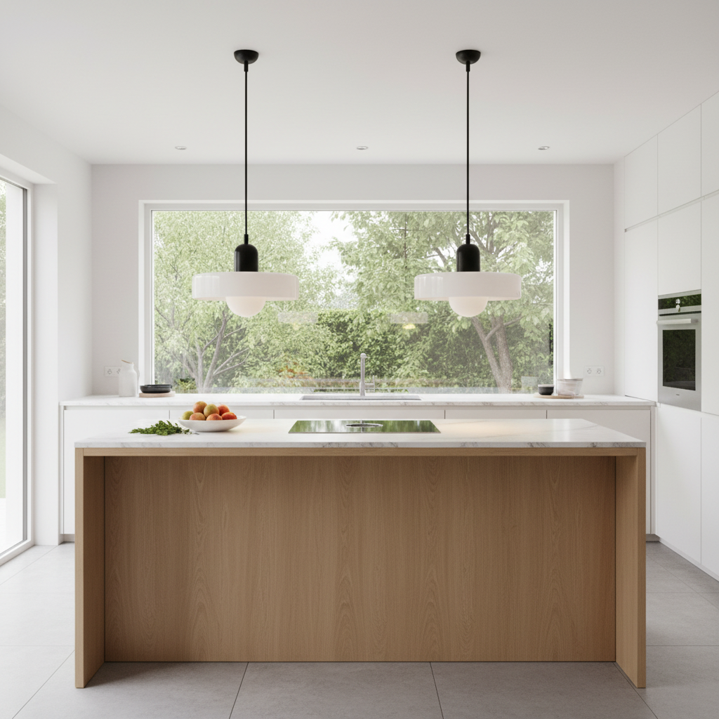Lámpara Colgante Bauhaus | Lámpara de Techo Moderna de Vidrio