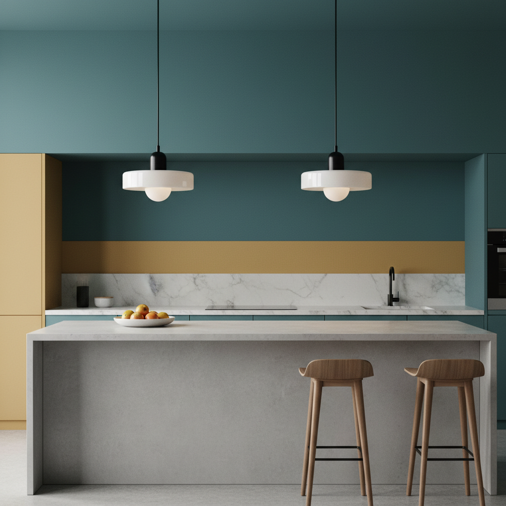 Lámpara Colgante Bauhaus | Lámpara de Techo Moderna de Vidrio