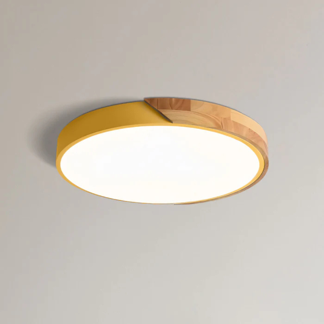 Lámpara de Techo LED Escandinava de Madera | Iluminación Moderna 10