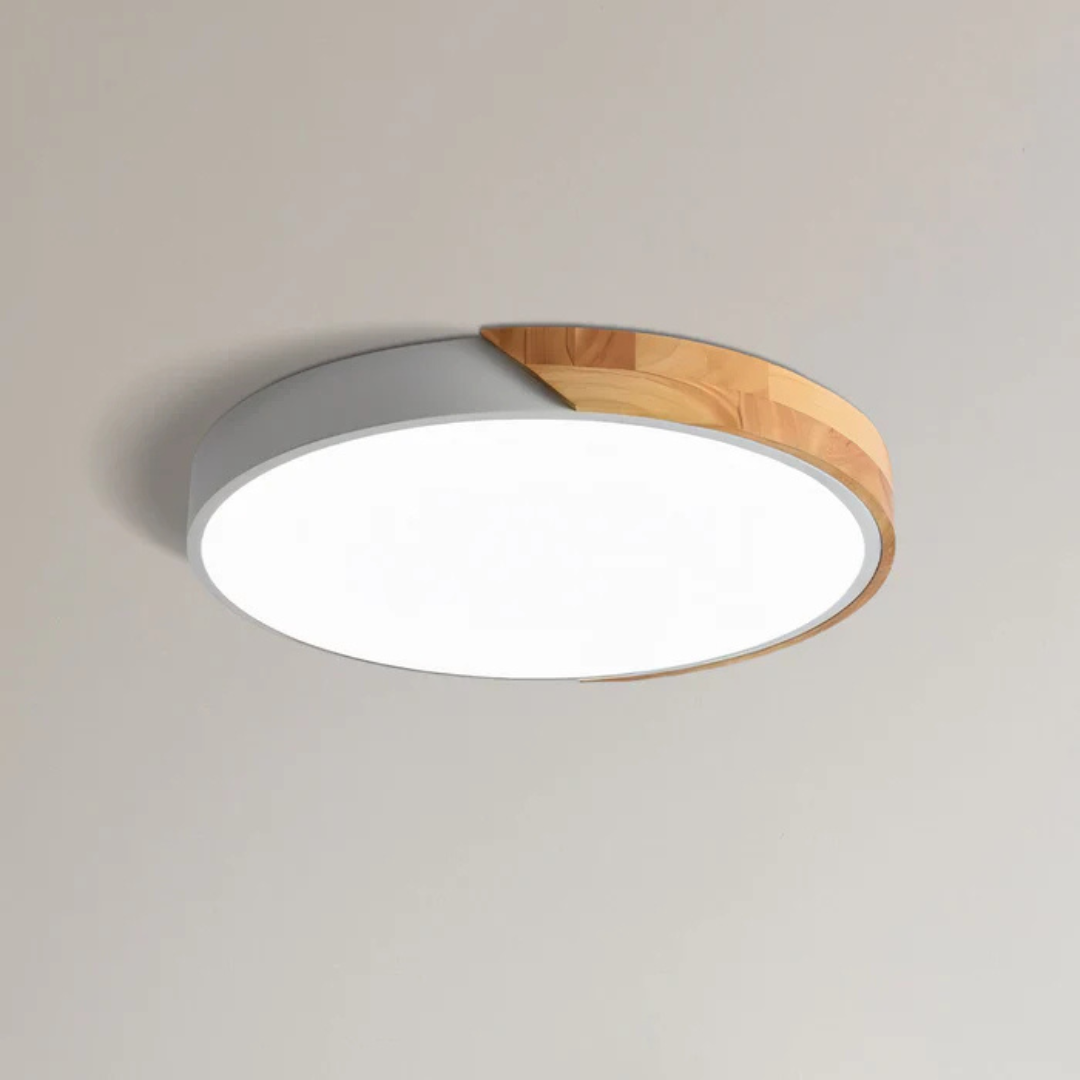 Lámpara de Techo LED Escandinava de Madera | Iluminación Moderna 11