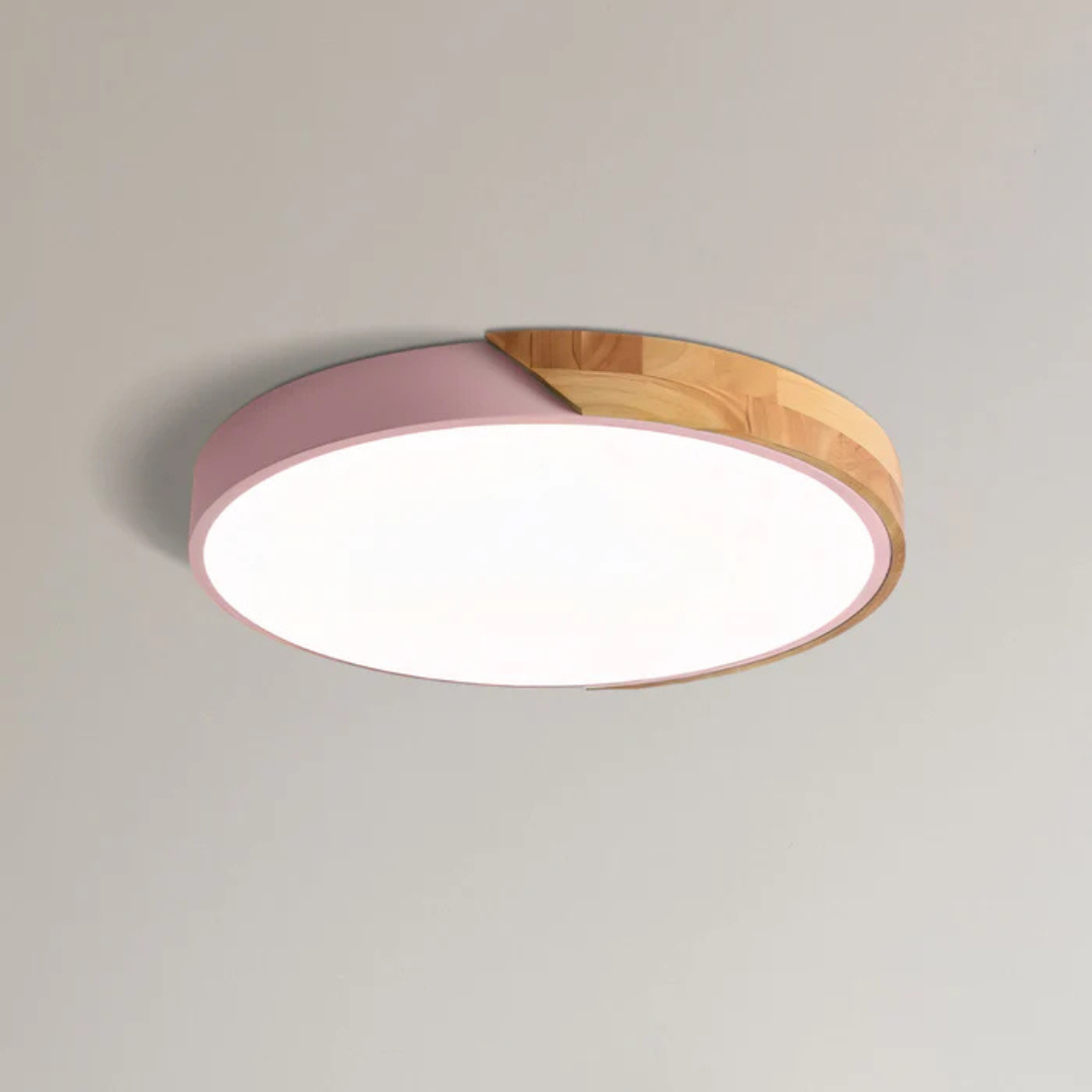 Lámpara de Techo LED Escandinava de Madera | Iluminación Moderna 9